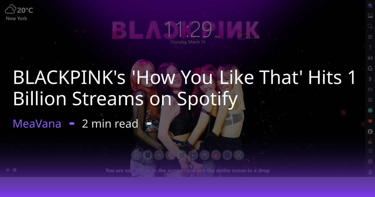 BLACKPINK's 'How You Like That' Hits 1 Billion Streams